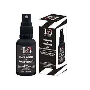 HOUSE OF BEAUTY Hair Food and Tonic with Grapeseed, Aloe Vera for Non- Oily Everyday Hair Spray for Nourishment (Size: 30 ML)