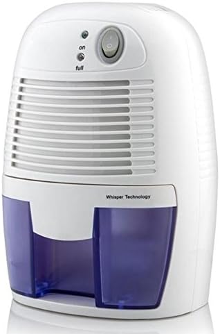 Air Dehumidifier 500ml NEW-01 Ultra Quiet Compact Portable Electric Dehumidifier Moisture Damp Mould Absorber for Basement Bedroom Bathroom Kitchen Office Laundry Caravan Garage , White , 500ml