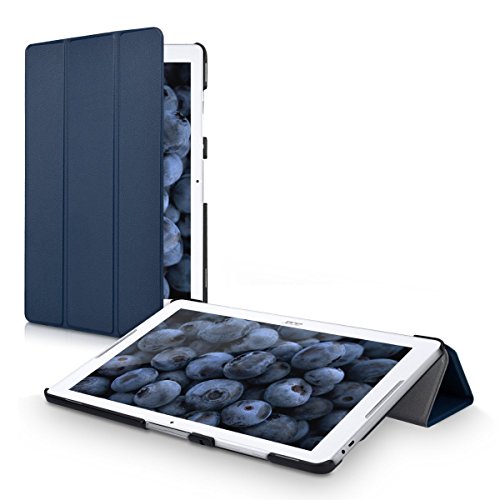 Acer Iconia One 10 B3-A30 Hülle, IVSO Ultra Schlank Superleicht Ständer Slim Leder zubehör Schutzhülle für Acer Iconia One 10 (B3-A30) 25,7 cm (10,1 Zoll HD) Tablet-PC perfekt geeignet (Für Acer Iconia One 10 (B3-A30), Blau) - 5