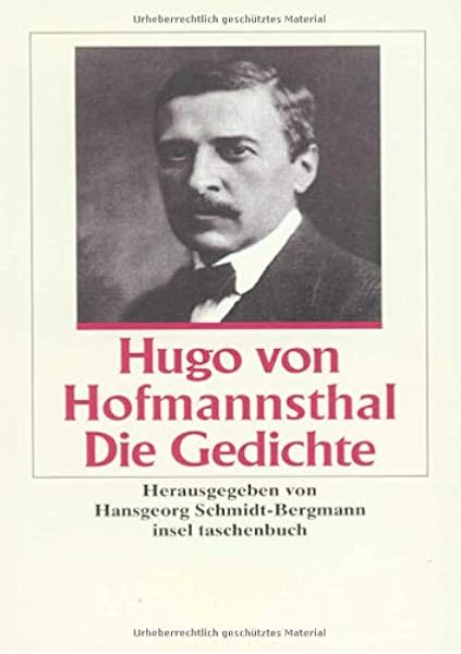 Die Gedichte Insel Taschenbuch Amazon De Schmidt Bergmann Hansgeorg Hofmannsthal Hugo Bucher