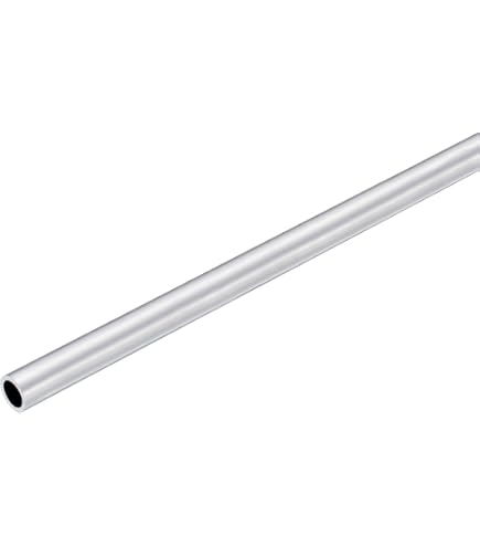 DMiotech 2er-Pack Alu-Rundrohr 10x8mm – 6063, 250mm Länge, Für Rahmen & DIY