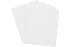 Natuce 5 Piezas Piel Sintetica Tatuaje,Práctica de la Piel del Tatuaje en Blanco, Piel de Tatuaje de Doble Cara para el Kit de Tatuajes-14 * 19 * 0,1cm,Bianco