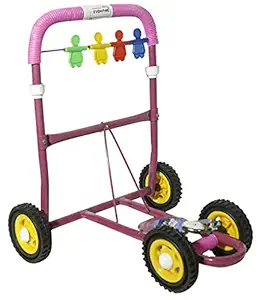 Evohome My First Step Baby Kids Activity Walker Baby Walking Support Learning Birthday Walking Toy Walker for Both Boy and Girl 9 Months to 1.5 Year (Pink)