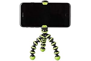 JOBY GorillaPod Mobile Mini, Mini Trípode Flexible para Smartphones, Compatible con iPhone, Android y Windows, para la Creación de Contenidos, Vlogging, Live Streaming, TIK Tok - Negro y Verde