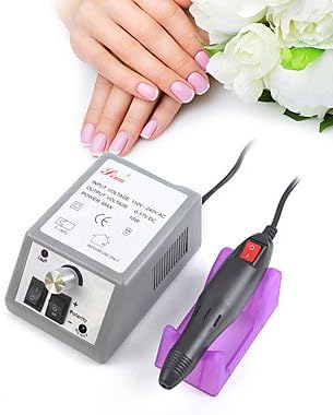 WZW Professional Manicure Electric Grinding Machine 20000RPM Electric Nail Art Drill Nail Tools Rotation Rate Adjustable , 110 v