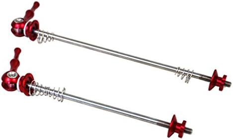 Winicebikes Road Bike MTB Quick Release Bicycle Skewers Set Ti Titanium QR Red