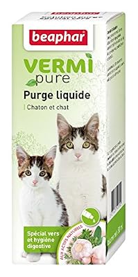Beaphar - VERMIpure, purge liquide spéciale vers et hygiène digestive - chat - 50 ml