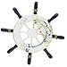 Produktbild MYY Nautisch Rad Dekor Schiff Ruder Weiß Hölzern Lenkung Rad Zuhause Mittelmeer- Stil Wand Dekoration 23Cm