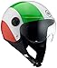 Produktbild BHR Motorrad Helm Demi-Jet Line One 801, Flagge Italien, L (59 cm)