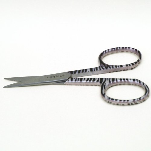 Zebra Stripe - Straight Nail Manicure Scissors by YRNails