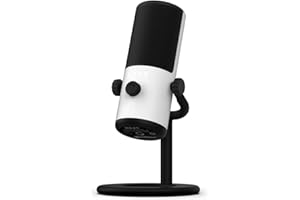 NZXT Capsule Mini USB-Mikrofon - AP-WMMIC-W1 - Hohe Auflösung – Nierenförmige Richtcharakteristik – Ideal für Streaming, Content Creation und Podcasting – Integrierter Pop-Filter – Weiß