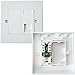 Price comparison product image RJ11 Phone Socket Wall Face Plate Outlet - BT Router/Modem Telephone Extension - CableFinder
