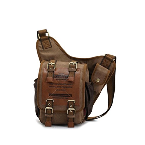 Mens-Canvas-Leather-Shoulder-Military-Messenger-Sling-school-Travel-Hiking-Bag