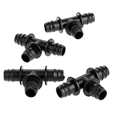 Material: Plástico. 20pcs Púas Conectores en forma de T para Micro riego manguera accesorios para 16 PE tubo de agua manguera de jardín