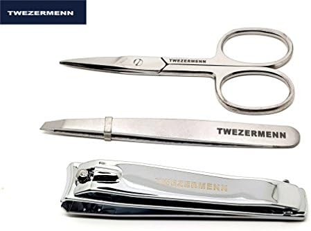 TWEZERMENN MINI MANICURE SET - SCISSORS - TWEEZERS-TOE NAIL CLIPPERS