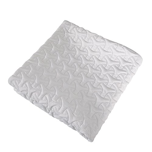 Deconovo Kissenbezüge Sofa Kissenhüllen Auto Zierkissenhüllen 40×40 cmm Weiß 4er set - 4