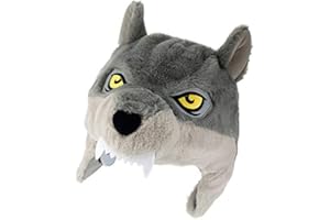 créations dani Couvre Casque Peluche Loup