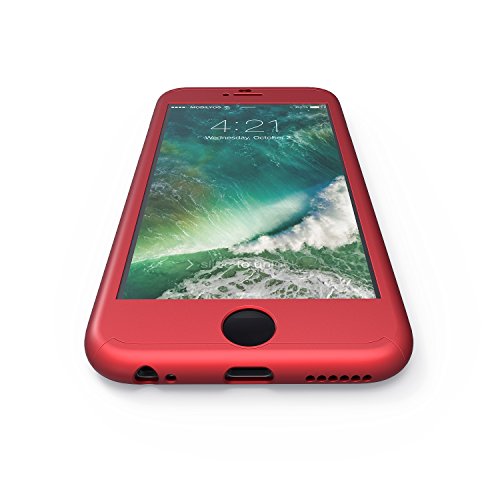 Funda iPhone 6s Plus 360 Grados Completa - Carcasa Integral y Cristal de Vidrio Templado para Movil Apple iPhone 6 6s Plus - Fundas Delantera y Trasera - iPhone 6s Plus 6 Plus Case y Cover Rojo reviews Funda iPhone 6s Plus 360 Grados Completa - Carcasa Integral y Cristal de Vidrio Templado para Movil Apple iPhone 6 6s Plus - Fundas Delantera y Trasera - iPhone 6s Plus 6 Plus Case y Cover Rojo