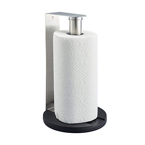 SILBERTHAL-Kchenrollenhalter-2-in-1-Wandrollenhalter-Zewarollenhalter-aus-Edelstahl-Freistehend-oder-zur-Wand-und-Deckenmontage-geeignet-zur-platzsparenden-Montage-der-Kchenrolle-Zewa-Mae-17-x-30-cm