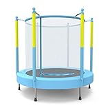 Übungs-Trampolin Gartentrampoline Indoor Baby-Sprungbett Kind mit Schutznetz Mini-Trampolin für Heimkinder kleines Fitnessspielzeug-Sprungbett