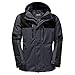 Produktbild Jack Wolfskin Texapore Herren Wander Trekking Outdoor Jacke Jasper Flex 1108371, Größe:XXL, Farbe:Schwarz Grau