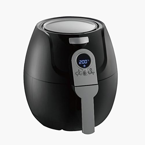 KKY-ENTER Simple Black Smart Oil Free Air Fryer Large Capacity French Fries Machine Air Fryer,3.2L