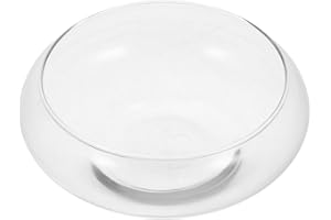 DOITOOL Ciotola per pesci trasparente Vaso in ciotola a bolle rotonda profonda terrario ciotola per pesci ciotola per ninfee a bocca larga Vaso per fiori per piante acquatiche per