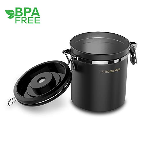 Airtight-Coffee-Canister-HomeApp-Coffee-Container-Universal-Stainless-Steel-Coffee-Cans-with-CO2-One-way-Valve-Sealed-Storage-lid-to-Store-Coffee-Beans-or-Coffee-Powder-Perfectly-with-Measure-Scoop