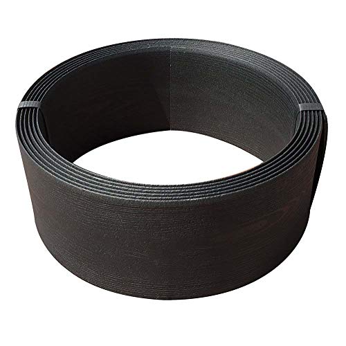 Preisvergleich Produktbild LJXiioo Patioeinfassungsspule aufbereiteter Plastikzaun-Garten-Landschaftsgrenze, Schwarzes (12cm * 10m)