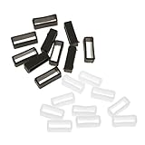 MagiDeal 20x Ersatz Uhrenarmband Schlaufe, Reparaturteil Zubehör für Uhren - Schwarz