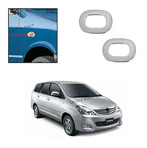 WheelCore Side Lamp Chrome Cover for Toyota Innova (2008 to 2010) Type 2 - Set of 2 Pcs