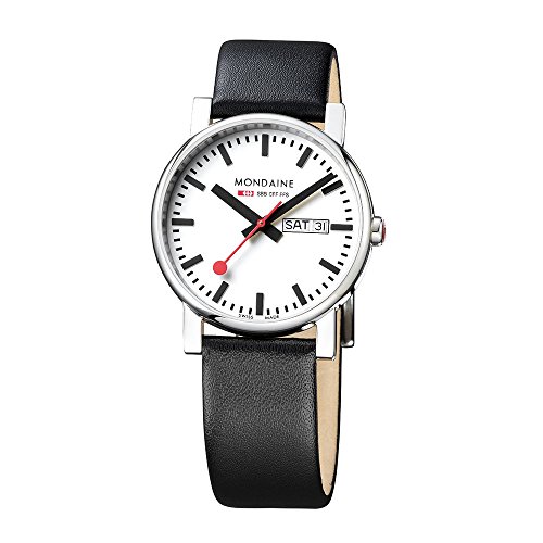 Mondaine Herren-Armbanduhr SBB Evo Day Date 38mm Analog Quarz A667.30344.11SBB Mondaine Herren-Armbanduhr SBB Evo Day Date 38mm Analog Quarz A667.30344.11SBB