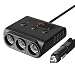 Produktbild HiGoing Auto Ladegerät, 12V/24V KFZ Ladegerät 4 USB Ports, Multi-Funktion Power Auto Adapter 3-Fach mit Austauschbare 10A Sicherung KFZ Zigarettenanzünder Verteiler für iPhone, Samsung, GPS und mehr