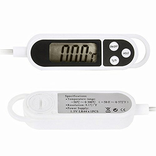 Thermometer Digital mit LCD Display und langen Sonde für mündliche AXILAR Rektal Wasserbad Netzteil Fleisch Karamell - 6