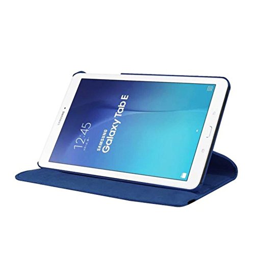 Tasche für Samsung Galaxy Tab E SM-T560 T561 9.6 Zoll Case Stand Slim Flip Book Cover Folio Skin (Blau) NEU - 2