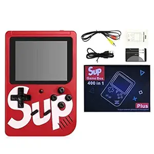 Toy Creation Plastic SUP Game400 in 1 Super Handheld Game Console, Classic Retro Video Game, Colorful LCD Screen, Portable, Best for Kids(Colors As Per Stock), Multicolor