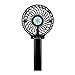 Produktbild Sommer Ventilator FORH Mini Handheld USB Personal Fan Aufladbarer Batterie Lüfter Kraftvoller und geräuscharmer Turbo-Ventilator Beweglicher Tischventilator Lüfter zum Kühlen (Black)