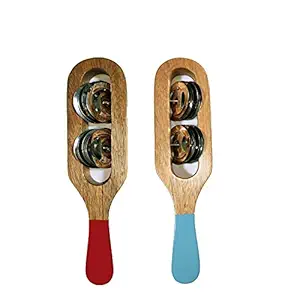 Hand khartal Specially for Kids and Used for kirtans and bhajans Also (Set of 2Pc)