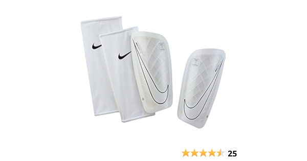 white nike shin guards