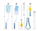 iLifeTech Baby Bottle Cleaning Brushes, Set of 7