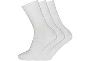 COSHAL® Lot de 3 paires de chaussettes d'école en coton respirant pour garçons et filles