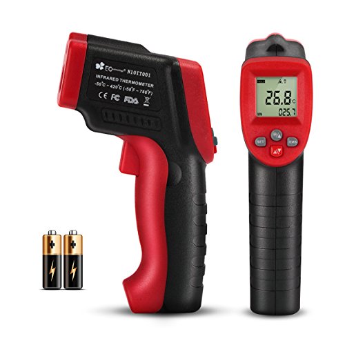EC TECHNOLOGY Term metro Infrarrojo Digital L ser IR Sin Contacto Pistola de Temperatura -50 a 420 con Pantalla LCD y Funci n de Almacenamiento de Datos para Cocinar Barbacoa y M s - Rojo y Negro reviews EC TECHNOLOGY Term metro Infrarrojo Digital L ser IR Sin Contacto Pistola de Temperatura -50 a 420 con Pantalla LCD y Funci n de Almacenamiento de Datos para Cocinar Barbacoa y M s - Rojo y Negro