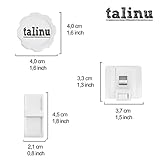TALINU 4-er Pack Magnetschloss | mit 2 Jahren Zufriedenheitsgarantie | unsichtbare Kindersicherung, Sicherheitsschlos - 3
