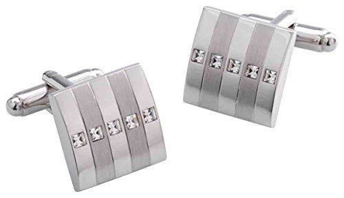 Preisvergleich Produktbild Silber Radan Diamant Manschettenknöpfe von Duncan Walton