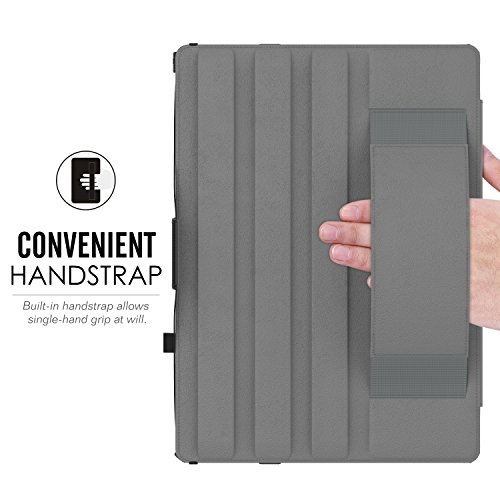 MoKo Hülle für iPad Pro 12.9 2015 – Slim-Fit PU Leder Tasche Schutzhülle Schale Smart Case mit Auto Schlaf / Wach Funktion und Stift-Schleife / Standfunktion für Apple iPad Pro 12.9 Zoll Tablet, Schwarz - 5