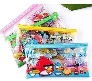 Baby Panda Stationary Pouches Set with Pencil / Scale / Eraser / Sharpener Return Gifts for Birthday Party for Girls / Boys (Pack of 20)