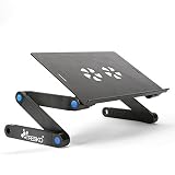 TRESKO® Mesa de ordenador portátil plegable soporte de portátil mesa de...
