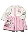 Baby Girl Disney Minnie Mouse Character Long Sleeve Bow Print Mock Cardigan Dress Pink 9/12 Mnths