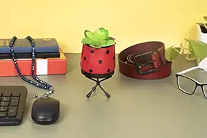 HINS Metal Glass Shape Dotted Pot With Stand Flower Plant Pot For Indoor Plants (Red, 1) Metal Pots For Indoor Plants I Elevated Garden Planter I Raised Planter I Desk Plant I Raised Planter Box I Ascent Homes Metal Planter I Raised Planter Box With Legs I Brass Pots For Indoor Plants I Golden Planter I Mid Century Plant Stand I Brass Planters For Indoor Plants I Indoor Plant Stand For Living Room I Metal Planters Pot For Indoor Plants designer pots for indoor