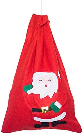 Pack of 1 Large Santa Sack， 40*60cm Christmas Santa Gift Present Sack by Alytimes(Random Pattern)